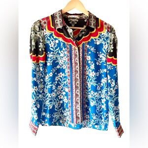 Alice + Olivia Silk Printed Blouse – Size S